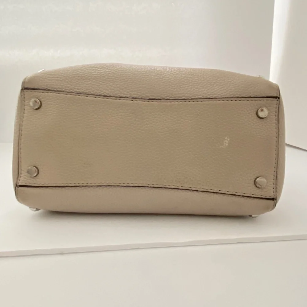 Michael Kors Pebble Leather Studded Satchel Crossbody